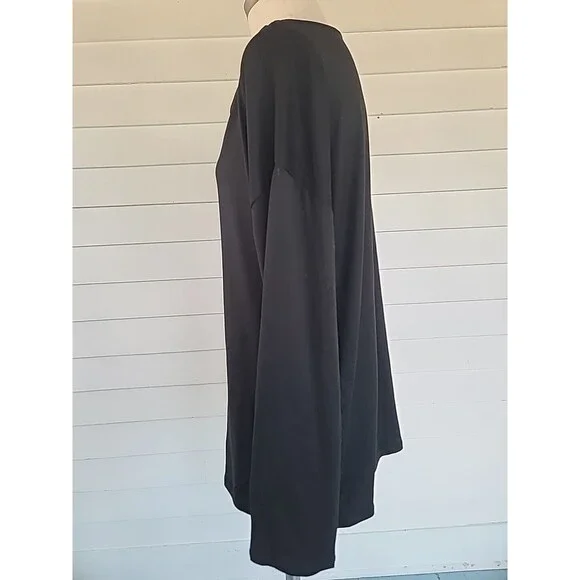 Halston Studio Women's Black Long Sleeve Top SIZE L NWT - Picture 2 of 12